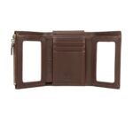 Slim Trifold Wallet Dark Brown