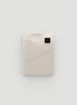 White Trifold Leather Wallet with Zip Pocket